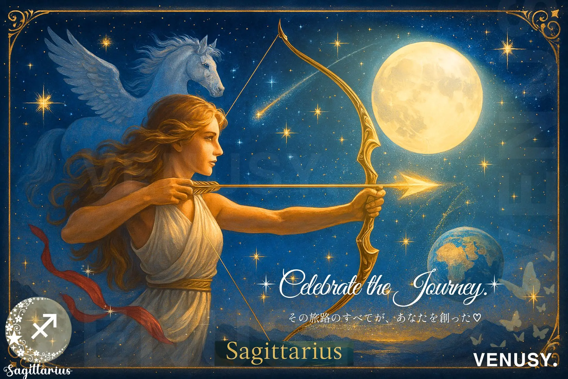射手座満月の願い事｜叶う書き方・例文まとめアイキャッチ画像