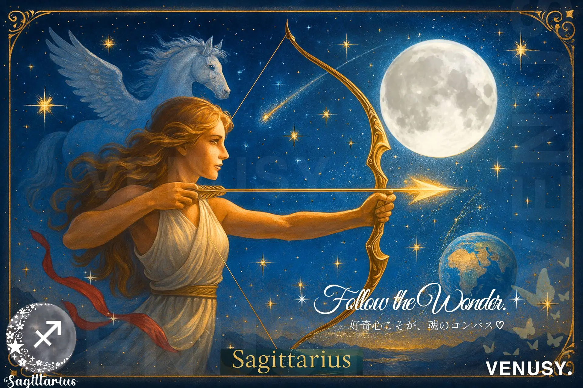 射手座新月の願い事｜叶う書き方・例文まとめアイキャッチ画像